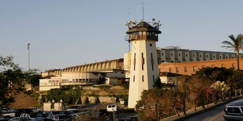 The San Quentin Correctional Facility in San Quentin, Calif. is photographed on Sept. 29, 2011. Members of the Probation Department of Santa Clara County were visiting the facility to conduct pre-release interviews with inmates. The purpose of their visit is to access the needs of inmates who will shortly be paroled back into the county. A new "realignment" plan gets under way this week that will shift the responsibility of rehabilitating thousands of nonviolent felons from the state prison system to the local counties.  Santa Clara County plans to send similar teams to prisons throughout California over the next nine months to interview 1,067 inmates who will be returning home. 
It’s a daunting task no other large California county is taking on as responsibility for supervising certain newly released felons like Correa shifts to county probation officers from state parole agents under a broader "realignment’’ of the criminal justice system designed to cut California’s prison overcrowding and costs. Under state law, parolees must return to the county where they lived at the time of the crime.   (Gary Reyes / Mercury News)