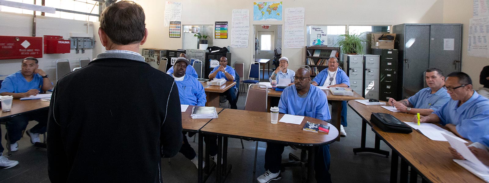 Classroom at San Quentin State Prison