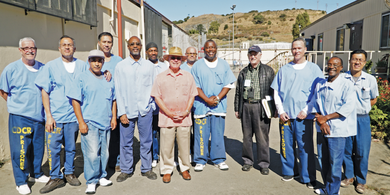 The staff of the San Quentin News consists of incarcerated journalists and volunteers 'from the outside.' Photo courtesy of the San Quentin News.