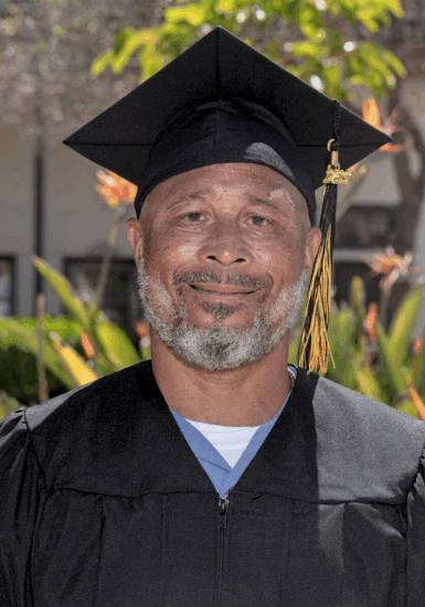 “Being a first-generation college student, I wanted to be a positive role model for my children, grandchildren and others from my community. I'm showing them that it is never too late to turn one’s life around and become that positive role model for one's family or community."